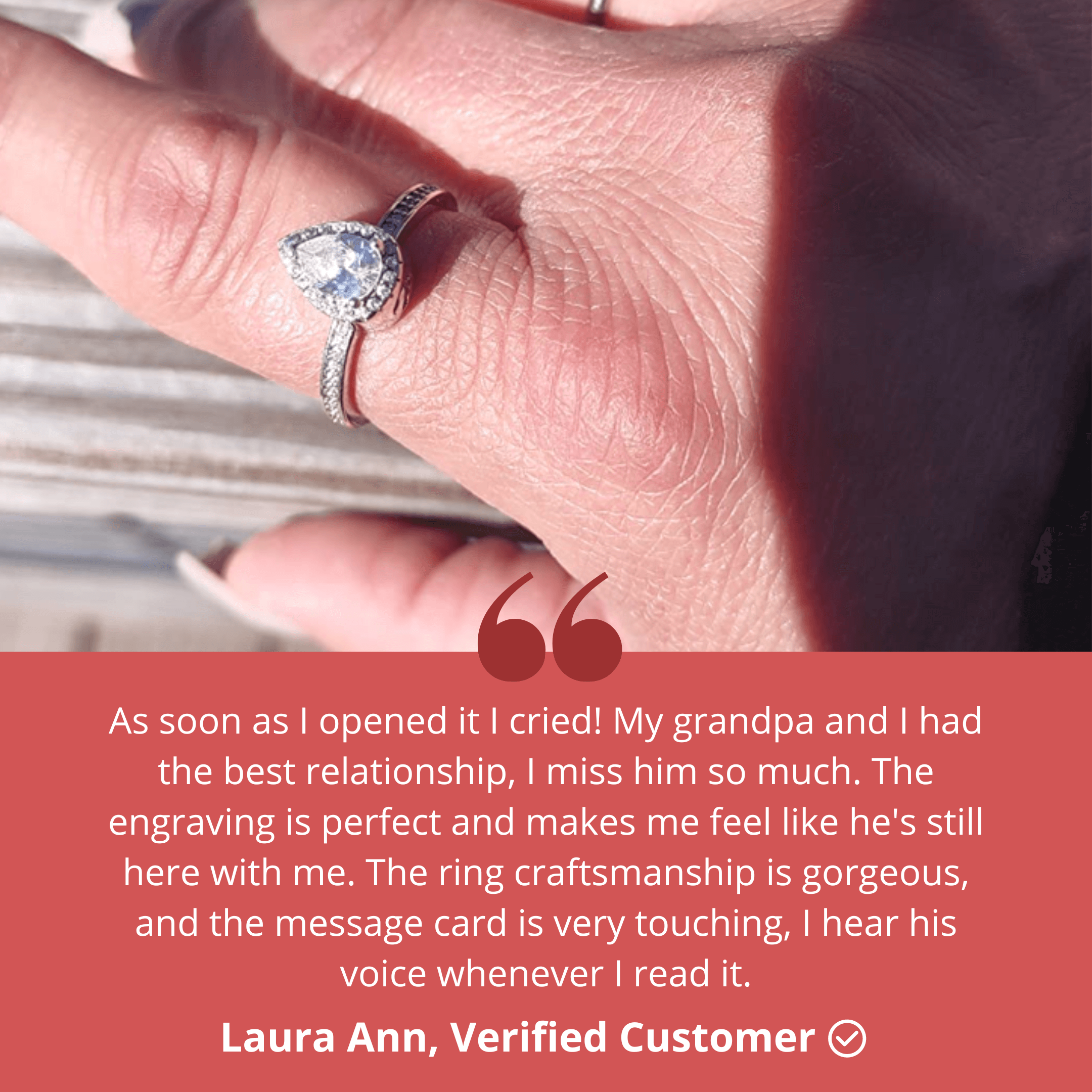 A Tear From Heaven Ring