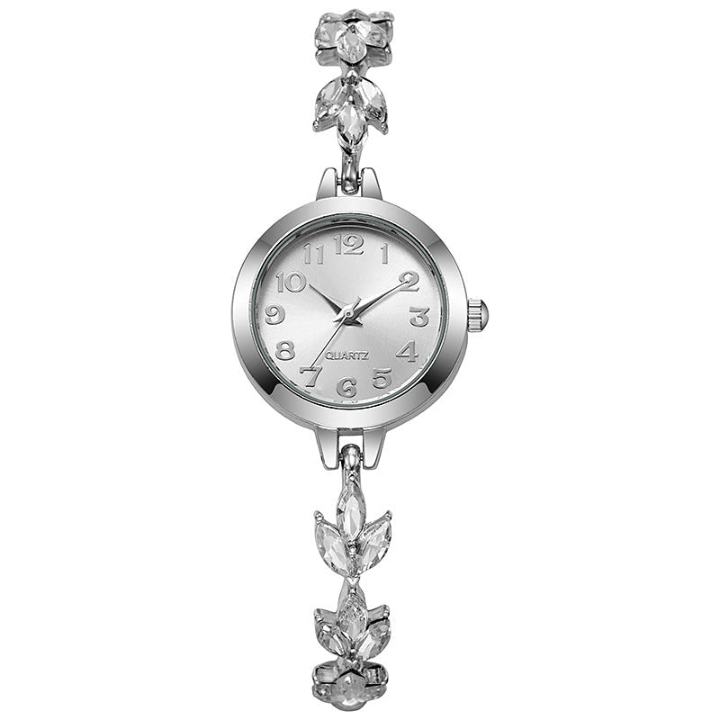 Sparkling Leaf Bracelet Watch