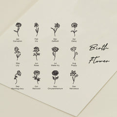 Personalised Birth Flower Necklace