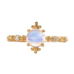 Moonstone Open Ring