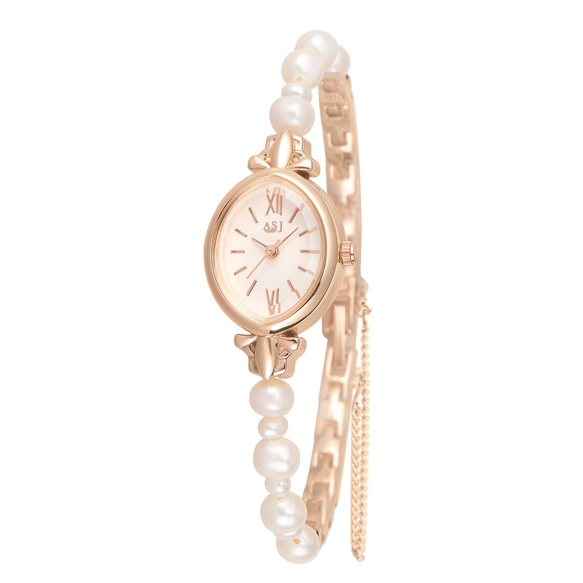 Pearl Quartz Bracelet Watch