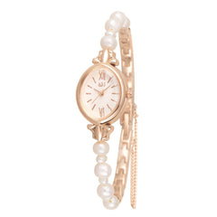 Pearl Quartz Bracelet Watch