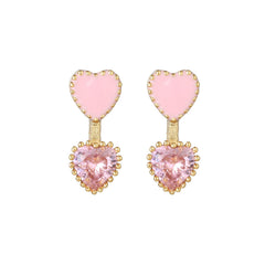 Sweet Pink Love Earrings Set