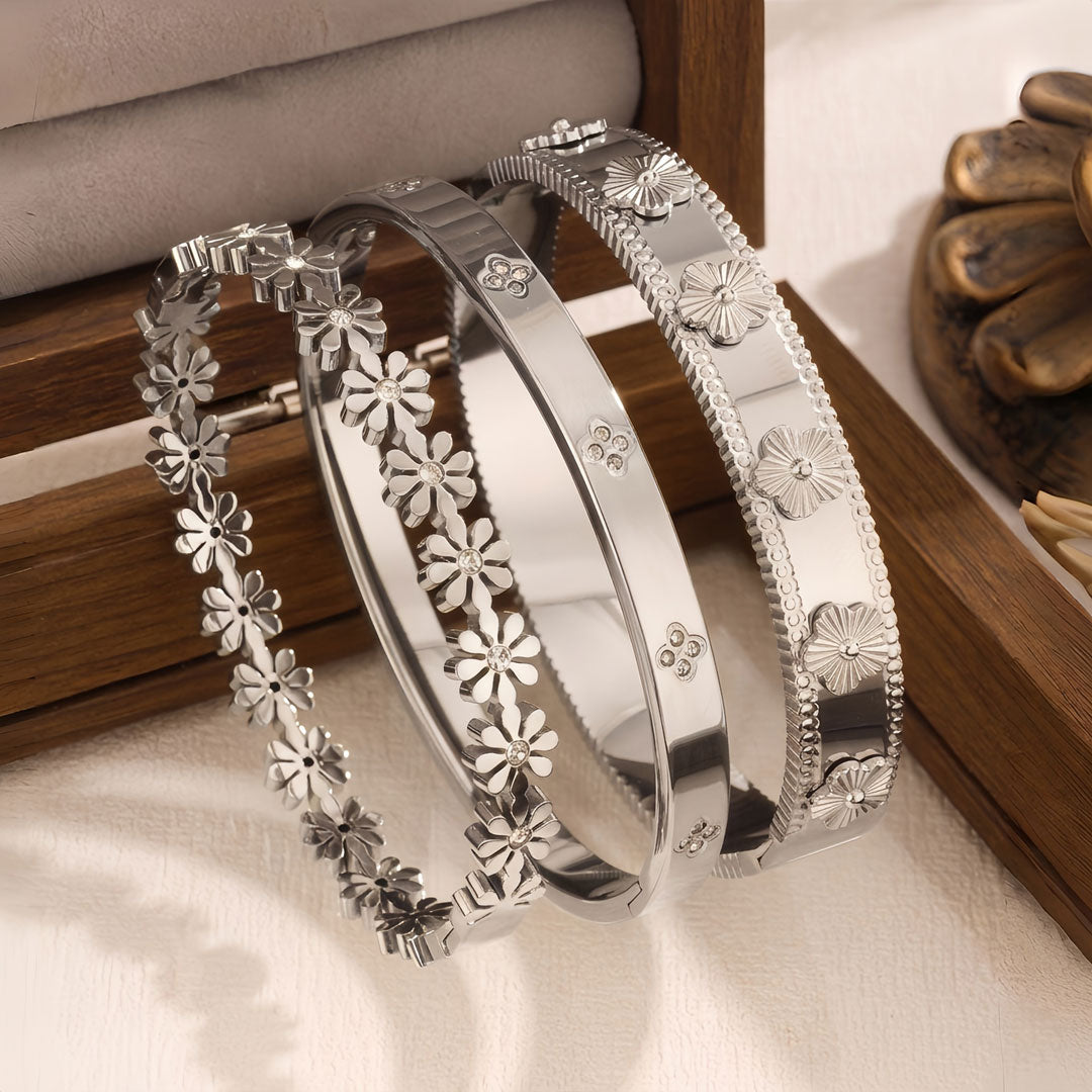 3 Piece Stackable Bangle Set