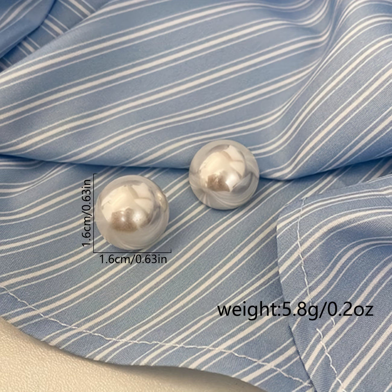 Vintage Statement Pearl Stud Earrings