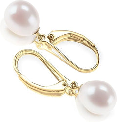 Pearl Dangle Earrings | Gold