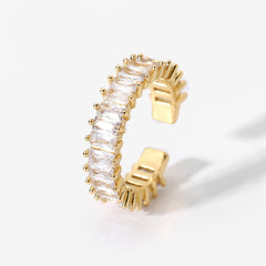 Gold Plated CZ Stackable Ring