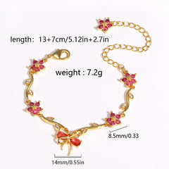 Crystal Bow Bracelet
