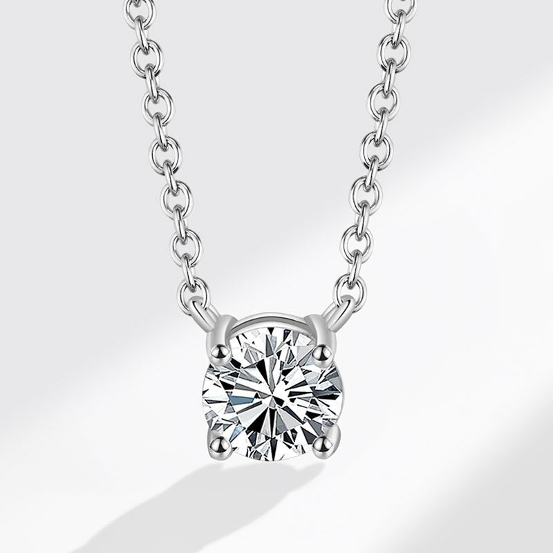 Minimalist CZ Pendant Necklace