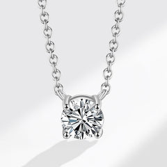 Minimalist CZ Pendant Necklace