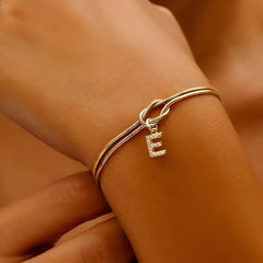 Knot & Initial Bracelet