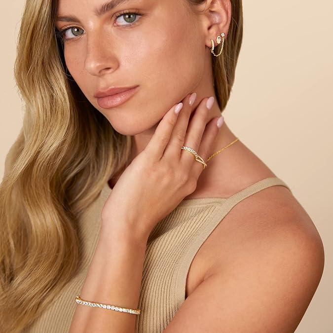Adella Chain Earrings | Gold