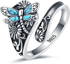 Dragonfly Turquoise Ring