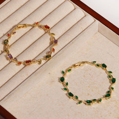 Jewel-Toned Vine Bracelet