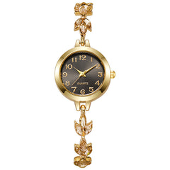Sparkling Leaf Bracelet Watch