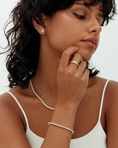 Tennis bracelet | Gold