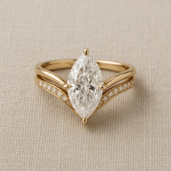 Drop Crown Gold Ring