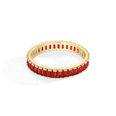 Baguette Birthstone Eternity Band