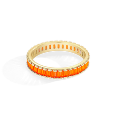 Baguette Birthstone Eternity Band