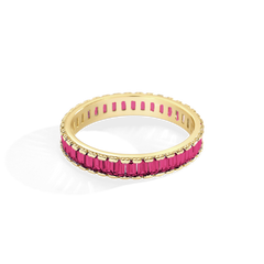 Baguette Birthstone Eternity Band