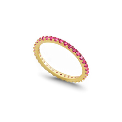 July Birthstone Eternity Stacking Ring