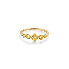 Five Stone Statement Birthstone Ring