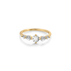 Five Stone Statement Birthstone Ring
