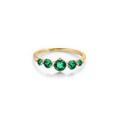 Five Stone Statement Birthstone Ring