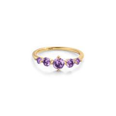 Five Stone Statement Birthstone Ring