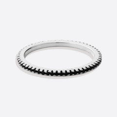 Black Diamond Eternity Stacking Ring