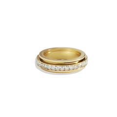 Crystal Statement Spinning Fidget Ring