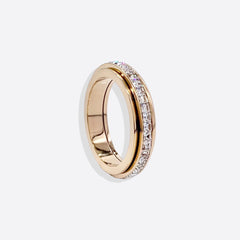 Crystal Statement Spinning Fidget Ring