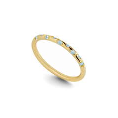 Dainty Constellation Birthstone Ring