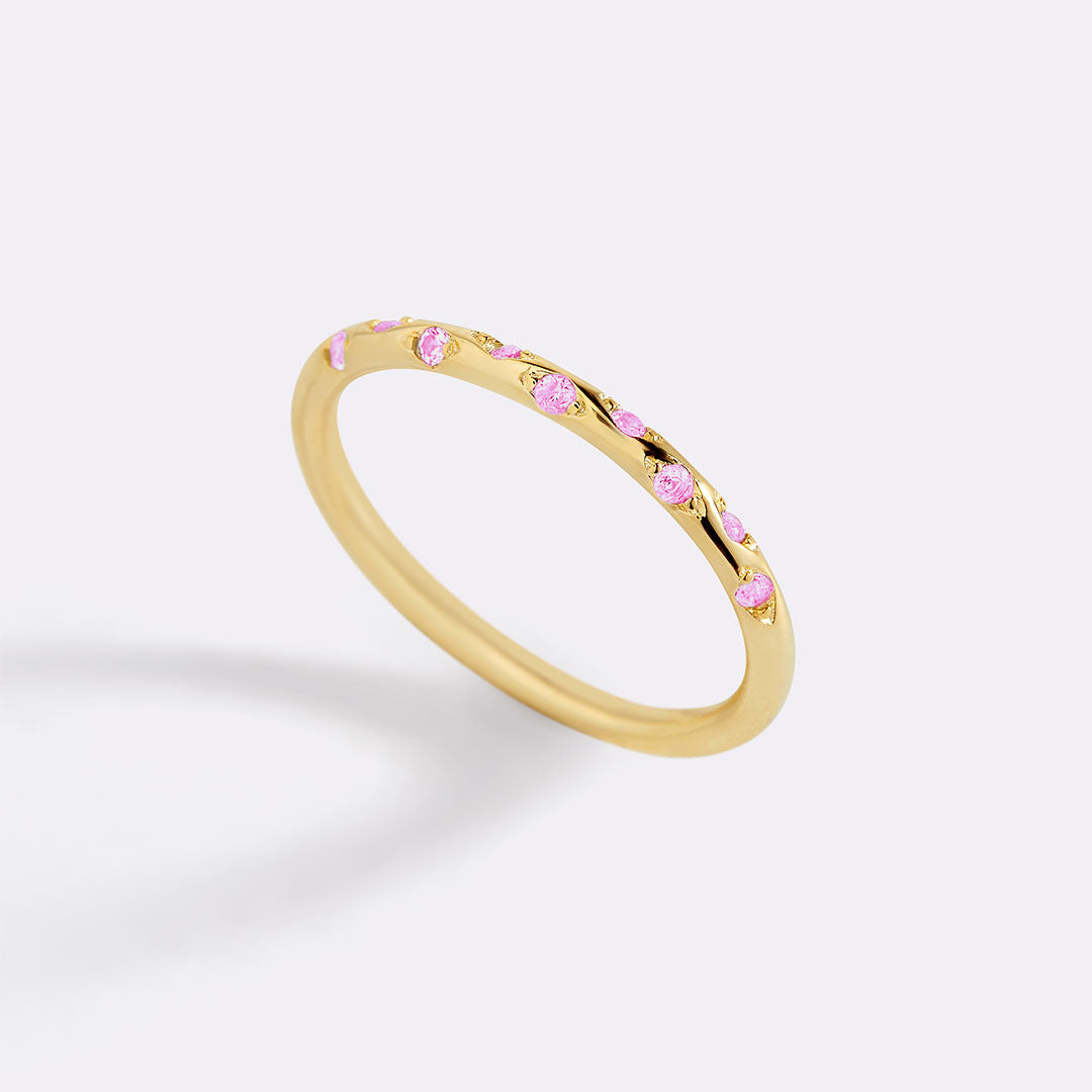 Dainty Constellation Birthstone Ring