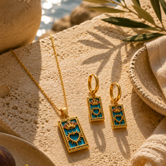 The Empress - Tarot Card Gold | Silver Hoop Earrings