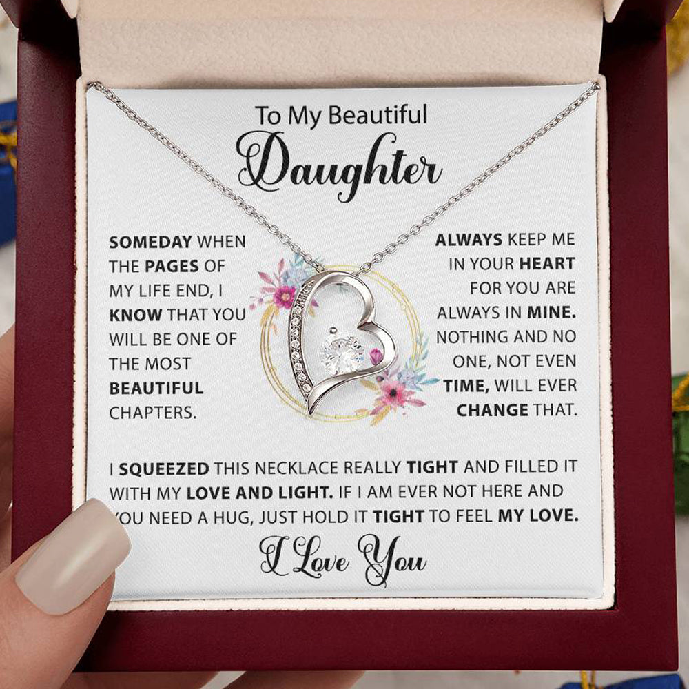 To My Beautiful Daughter - Time will never change my love for you - Gold