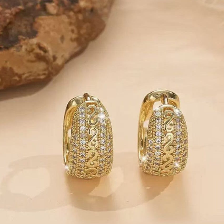 Gold Plated Bohemian Bead Earrings