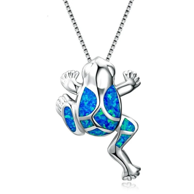 Sun Flower Opal Pendant Necklace
