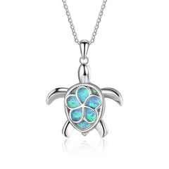 Sun Flower Opal Pendant Necklace