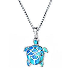 Sun Flower Opal Pendant Necklace