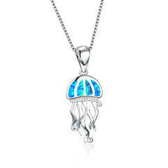Sun Flower Opal Pendant Necklace