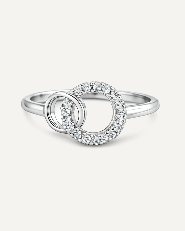 Mother Daughter Infinity Ring
