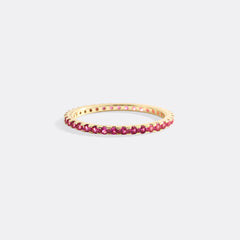 July Birthstone Eternity Stacking Ring