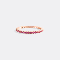 July Birthstone Eternity Stacking Ring