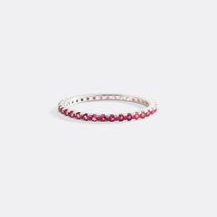 July Birthstone Eternity Stacking Ring