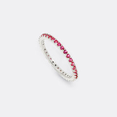 July Birthstone Eternity Stacking Ring