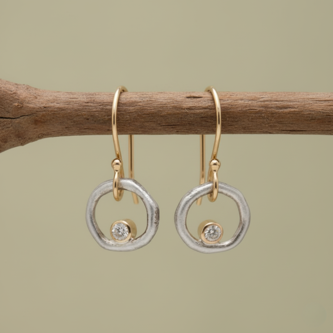 Vintage Zirconia Drop Earrings