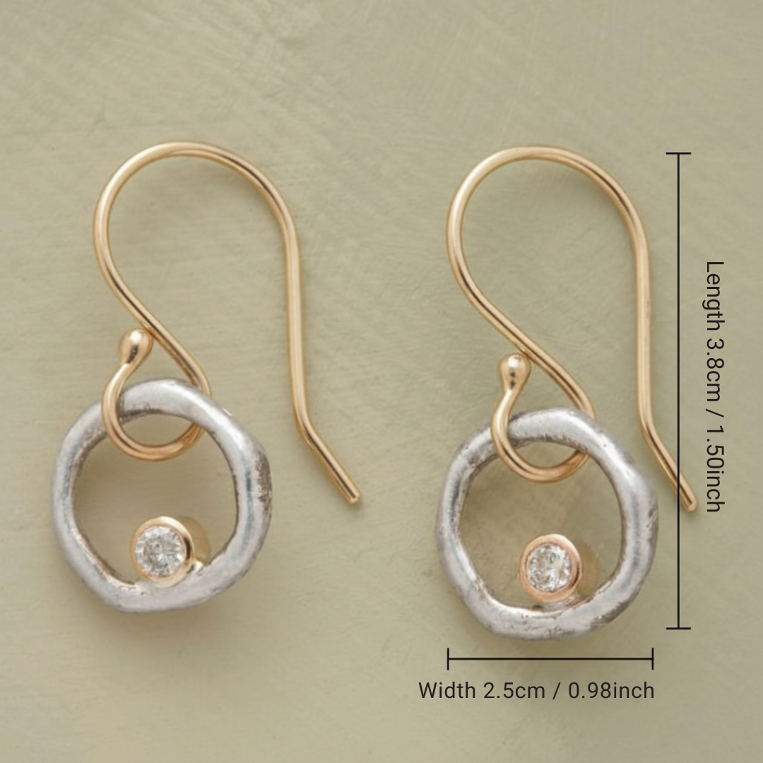 Vintage Zirconia Drop Earrings