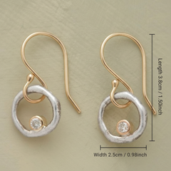 Vintage Zirconia Drop Earrings