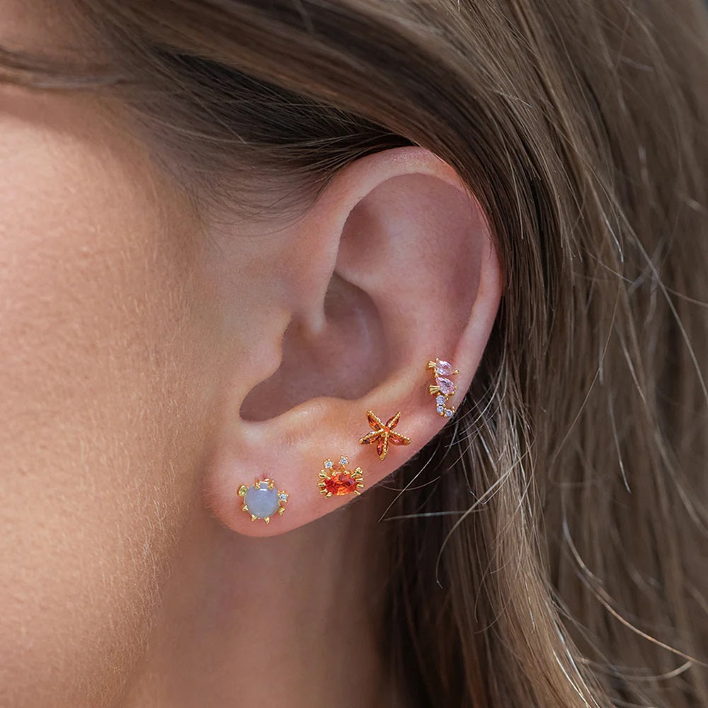 Ocean Design Earrings Set